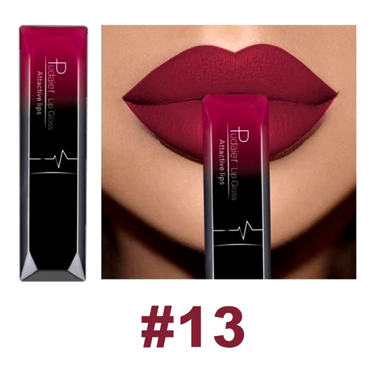 21 Color Lip Gloss Waterproof Matte Liquid Lipstick Moisturizing Lip Gloss Lip Makeup Beauty Cosmetics